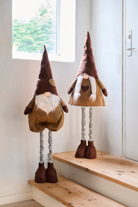 Filtnisse med teleskopben jente brun 120 cm